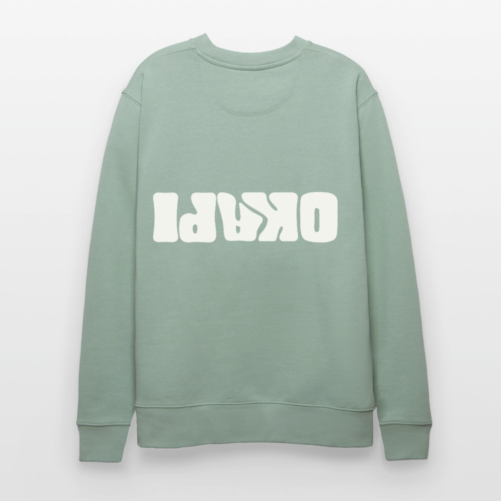 OKAPI ORIGINALS Unisex Bio-Sweatshirt - Helles Graugrün