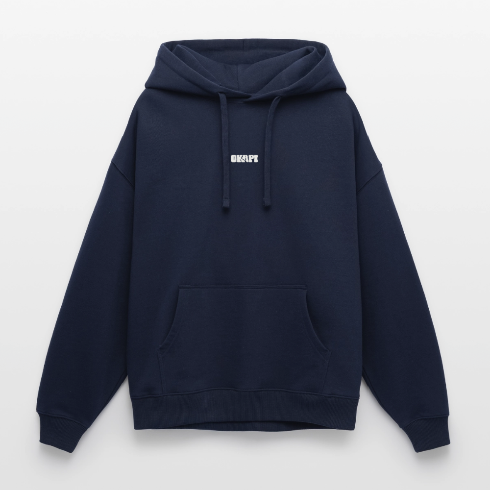 QF_BRAINS Oversized Unisex Hoodie - navy