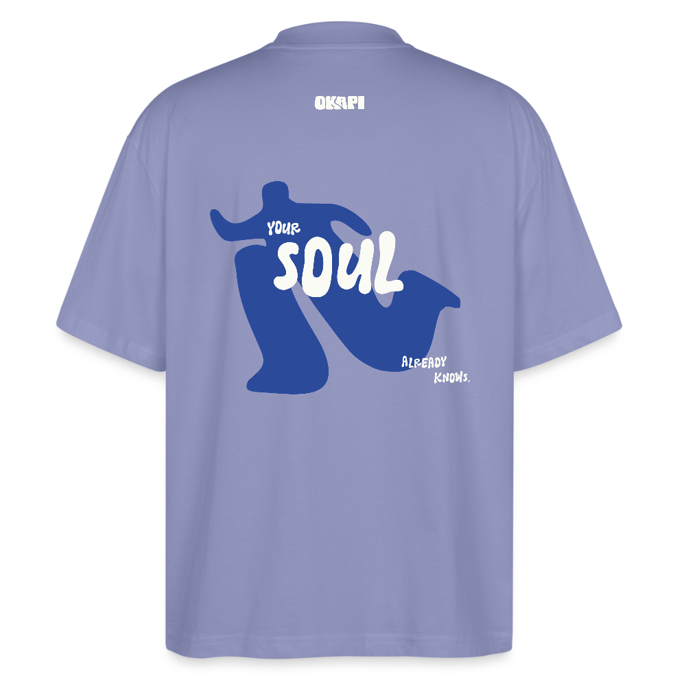 YOUR:SOUL Oversized Unisex Organic Shirt - violet