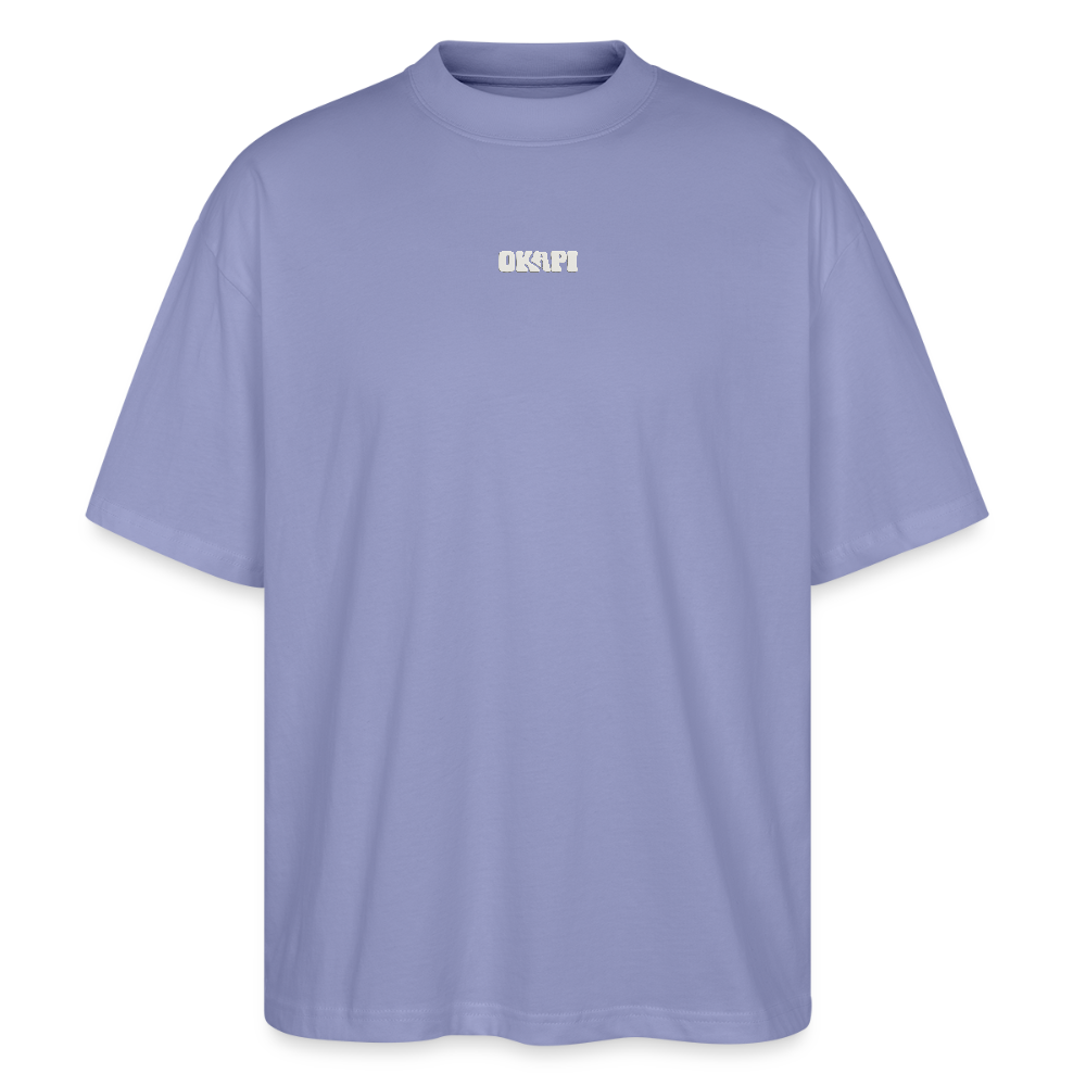 NATURE:WILL:FIGURE:IT:OUT Oversized Unisex Organic Shirt - violet