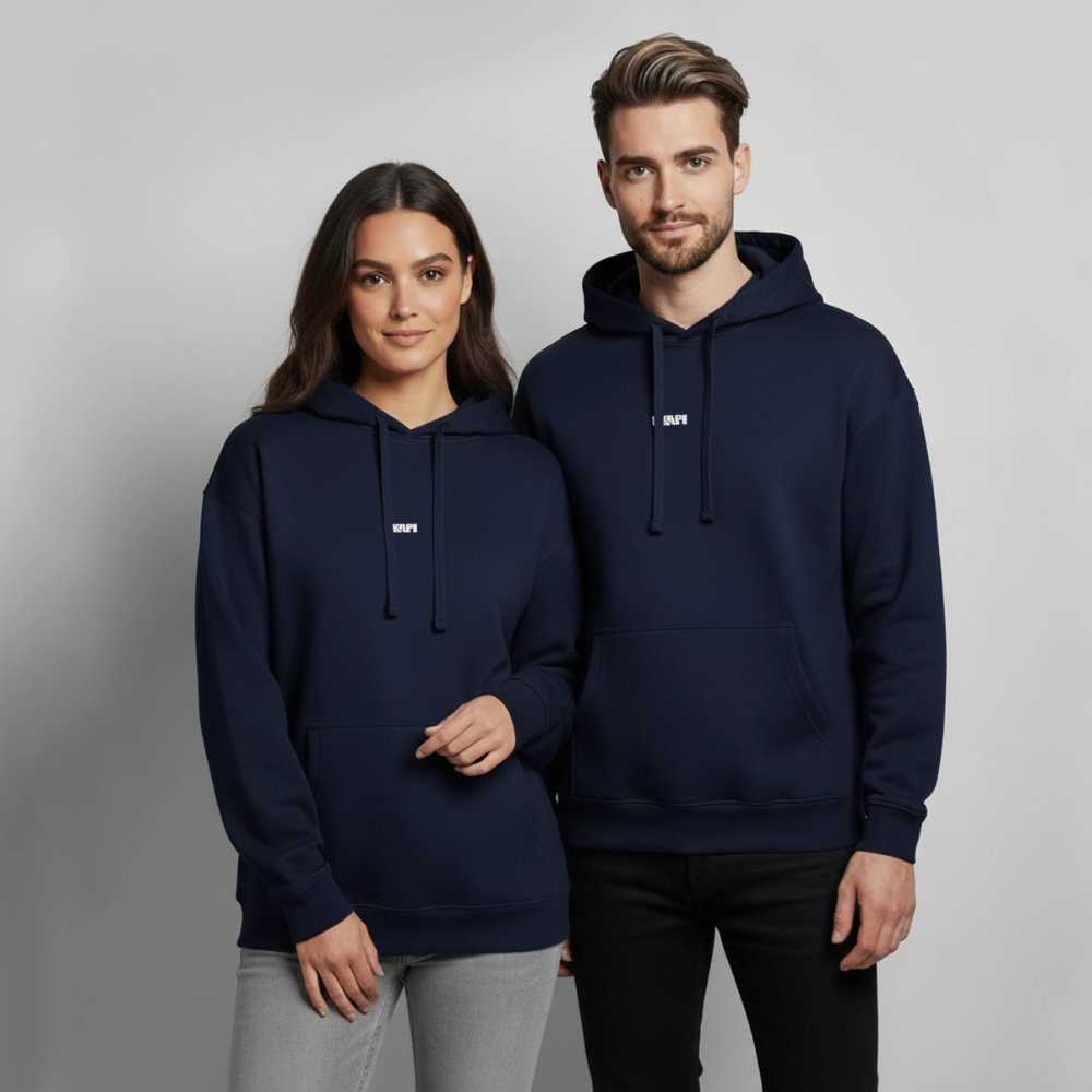 QF_BRAINS Oversized Unisex Hoodie - navy