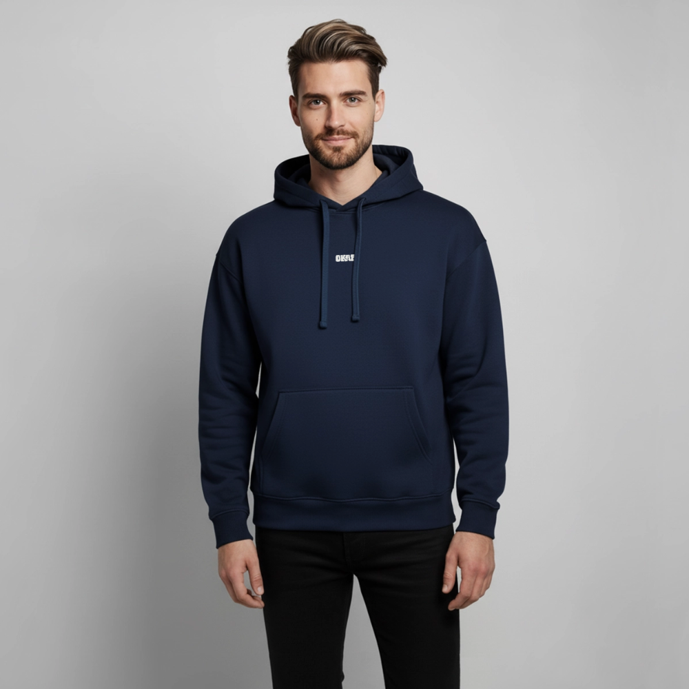 QF_BRAINS Oversized Unisex Hoodie - navy