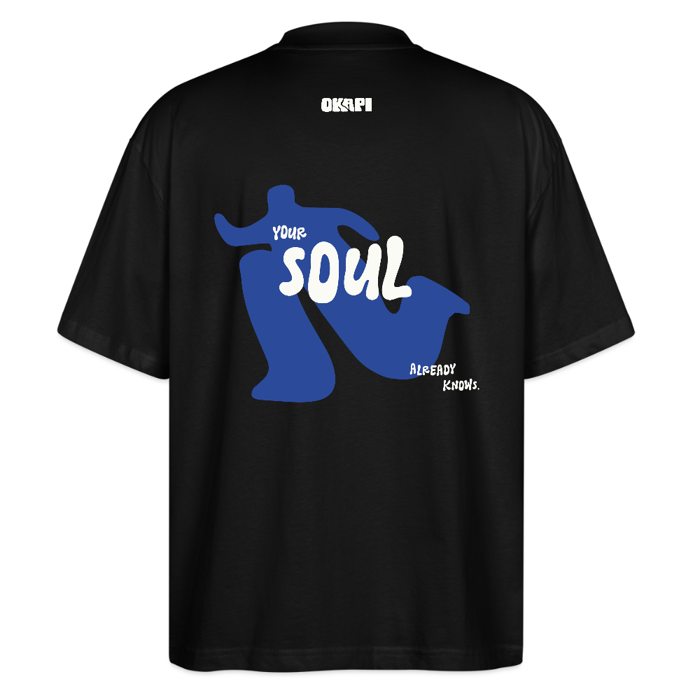 YOUR:SOUL Oversized Unisex Organic Shirt - black