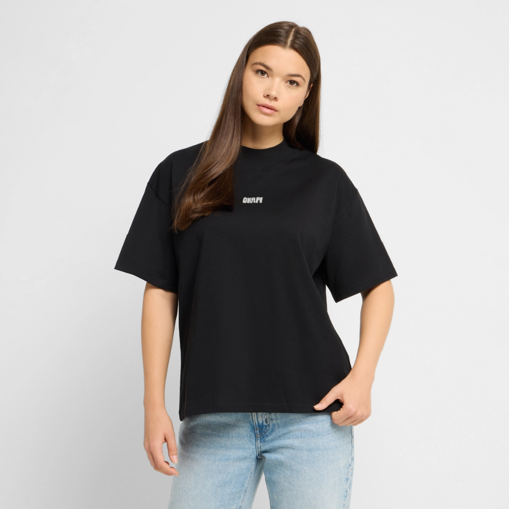 QF_BRAINS Oversized Unisex Organic Shirt - black