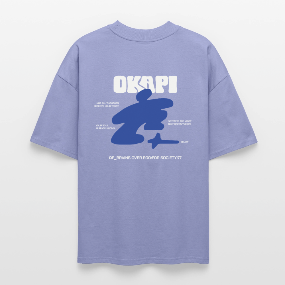 QF_BRAINS Oversized Unisex Organic Shirt - violet