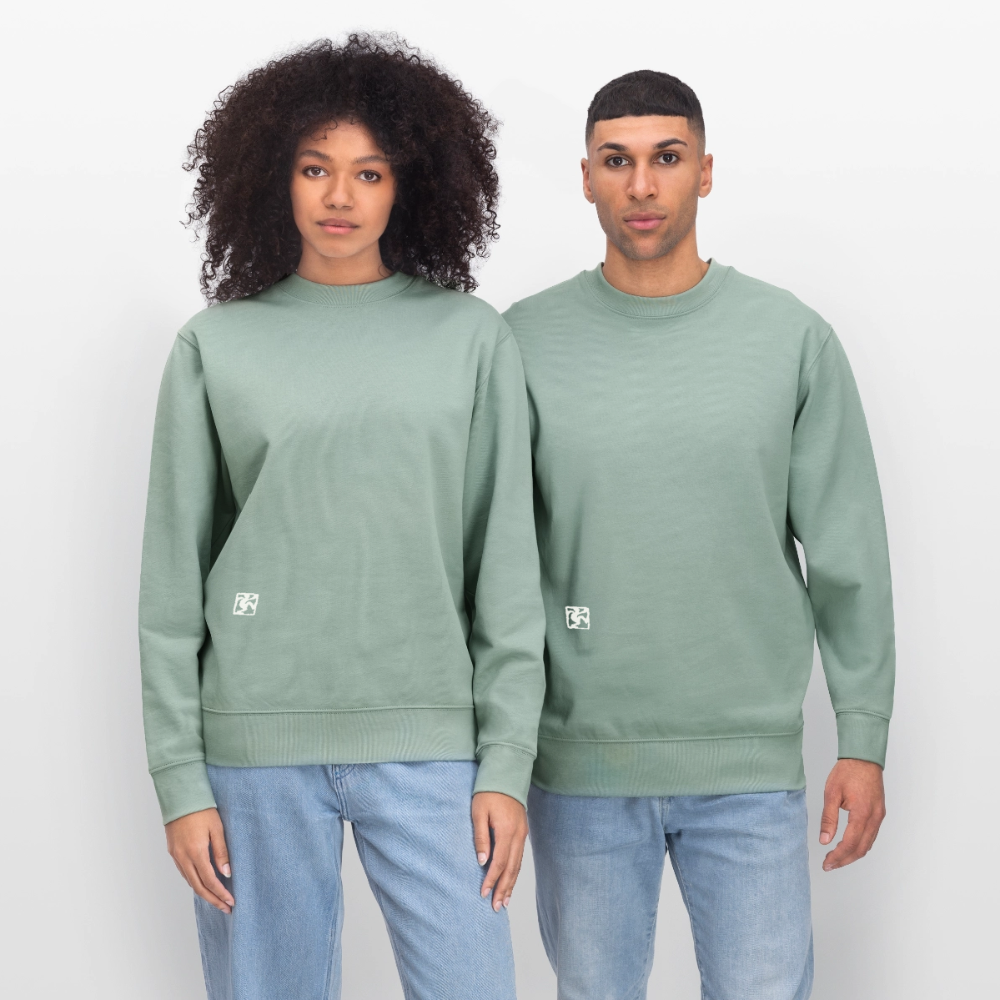 OKAPI ORIGINALS Unisex Bio-Sweatshirt - Helles Graugrün