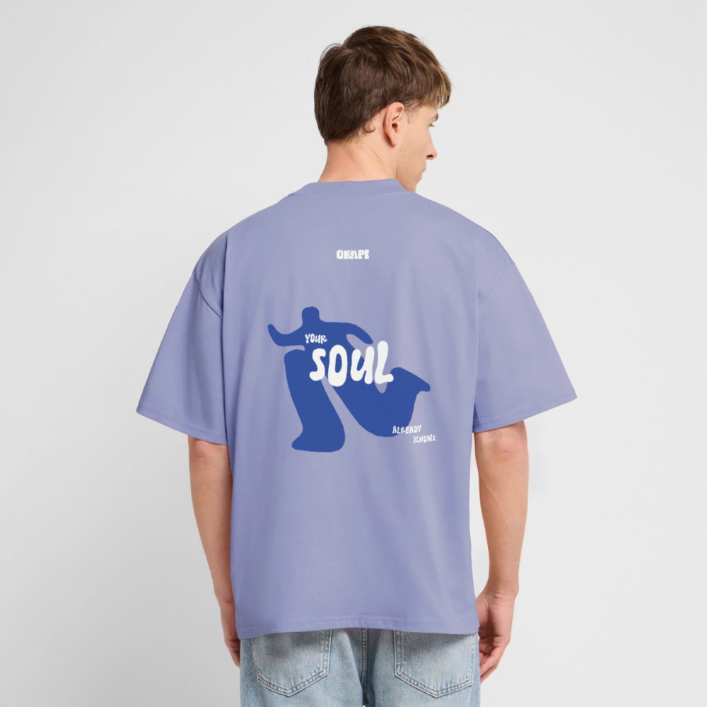 YOUR:SOUL Oversized Unisex Organic Shirt - violet