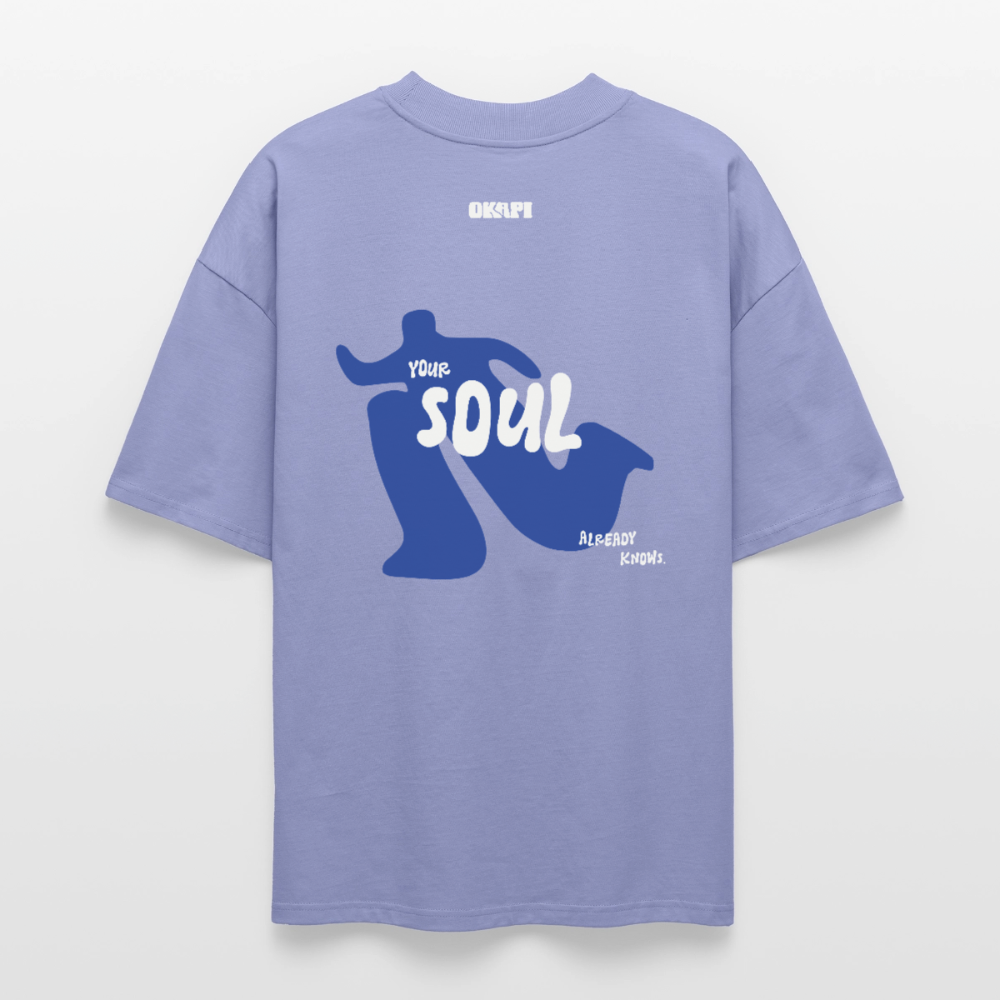 YOUR SOUL* Oversized Unisex Organic Shirt - violet